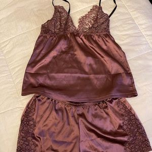 Lace Cami And Shorts Set